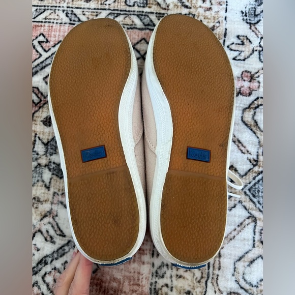 KEDS pale pink sparkle champion metallic sneakers size 7.5 ladies casual shoe - Picture 7 of 8